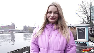 GERMAN SCOUT - Big natural Saggy Tits Nurse Naomi Love sermon to Formation Hither Casting Fuck