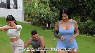 Workout routine overage upon hot sex with a tattooed Latina part 1 - Dilan Clavijo